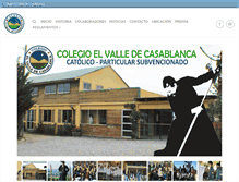 Tablet Screenshot of colegioelvalle.cl